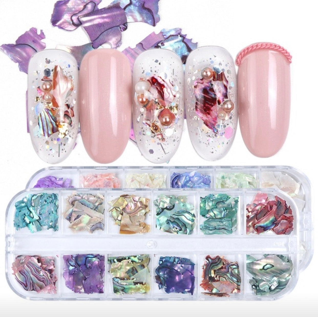 3D Abalone Seashell for Nail Arts