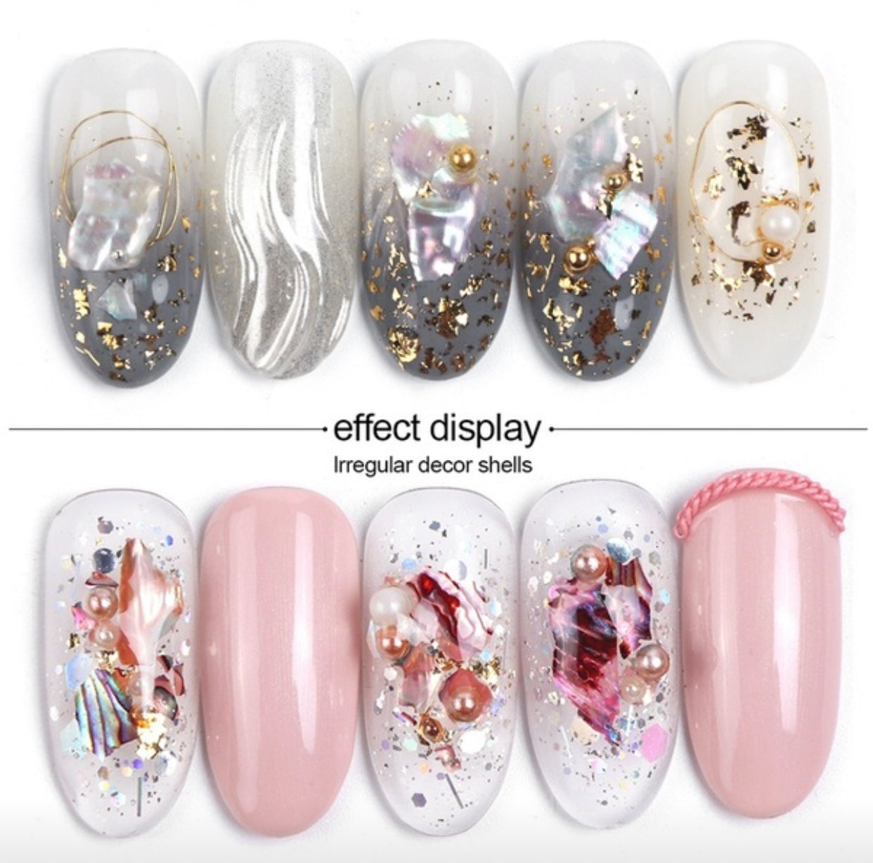 3D Abalone Seashell for Nail Arts